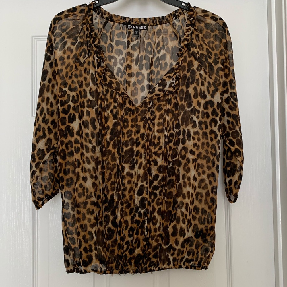 Express Leopard Blouse